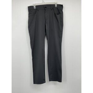 Stylus Gray Straight Leg Pants Size 34x30 Mens Casual Wear Stretch Fabric